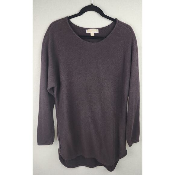 Michael kors Women's L Brown soft Professional classic sweater W zipper detail. - Picture 5 of 14